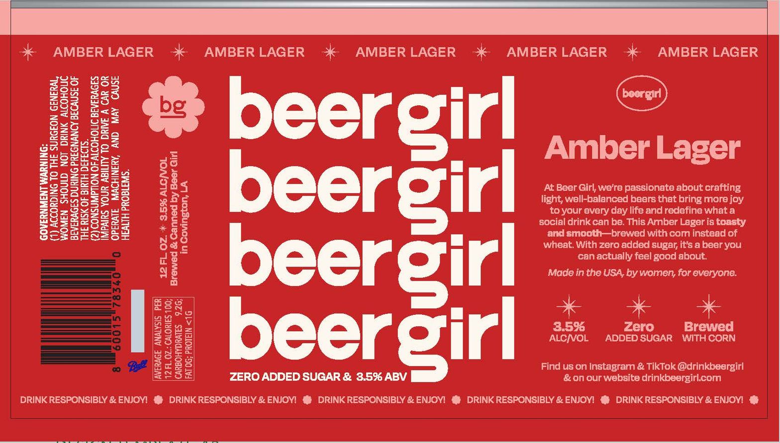 Amber Lager label