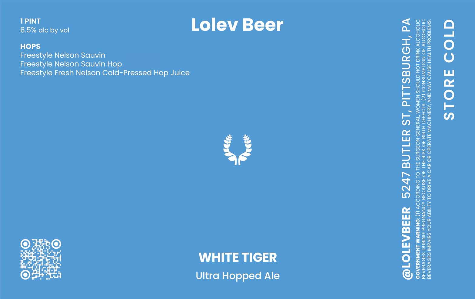 White Tiger label