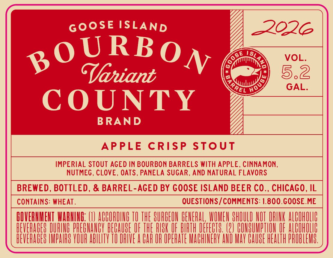 Bourbon County Brand Apple Crisp Stout label