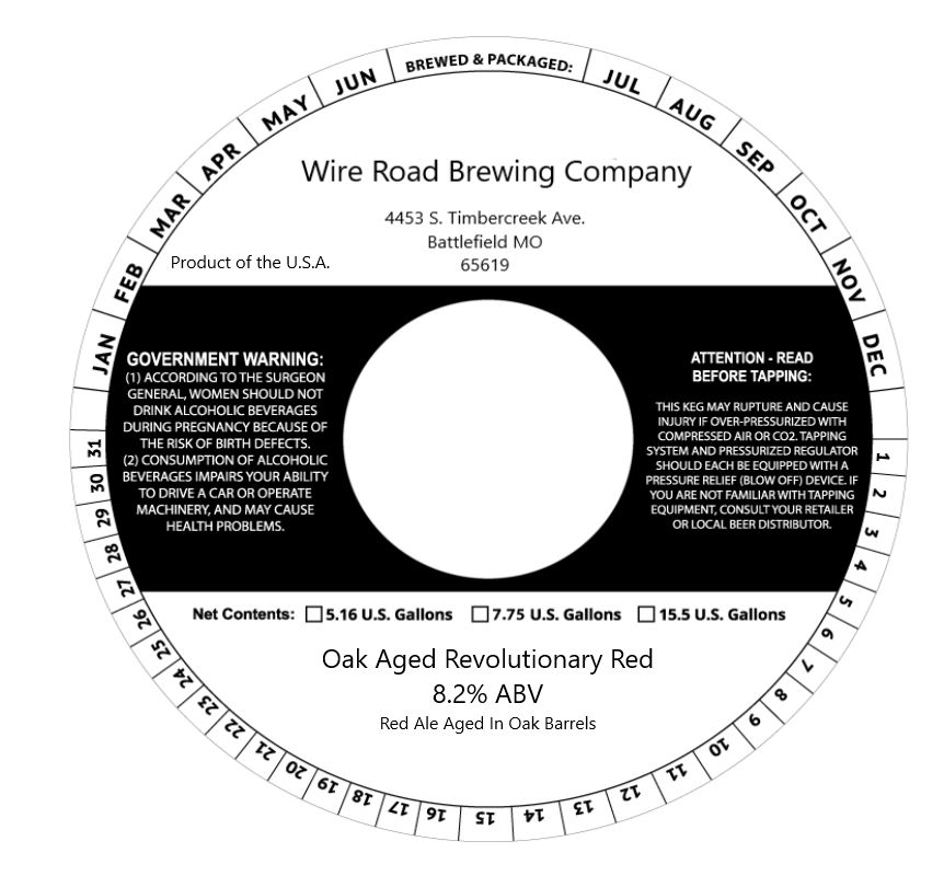 Oak Aged Revolutionary Red label