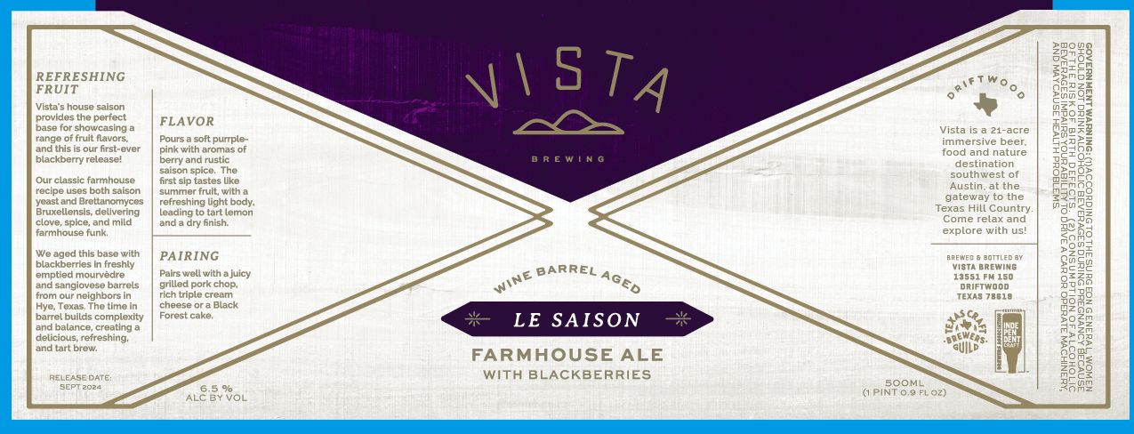 Le Saison Blackberries label
