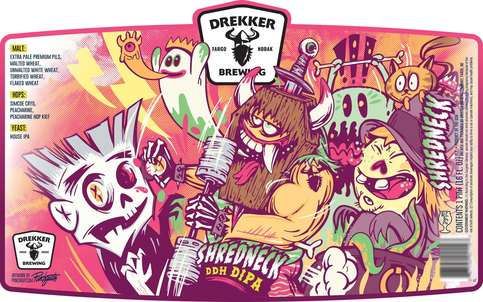 Shredneck label