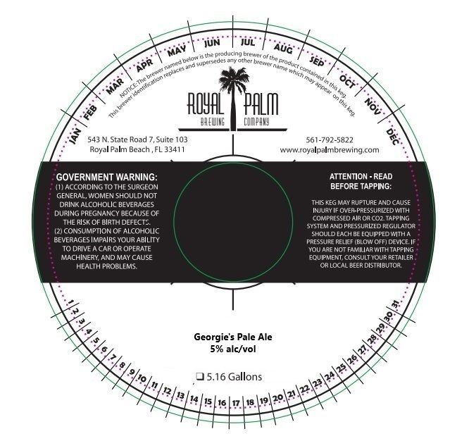 Georgie's Pale Ale label