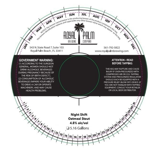 Night Shift Oatmeal Stout label