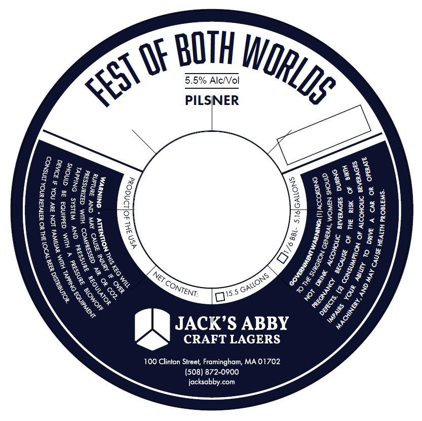 Fest of Both Worlds Pilsner label