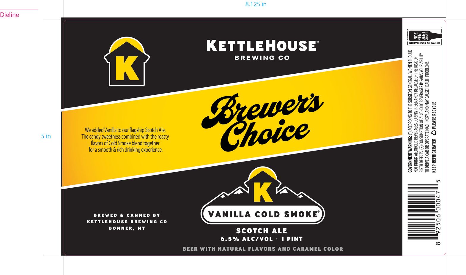Vanilla Cold Smoke label
