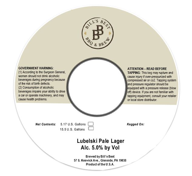 Lubelski Pale Lager label