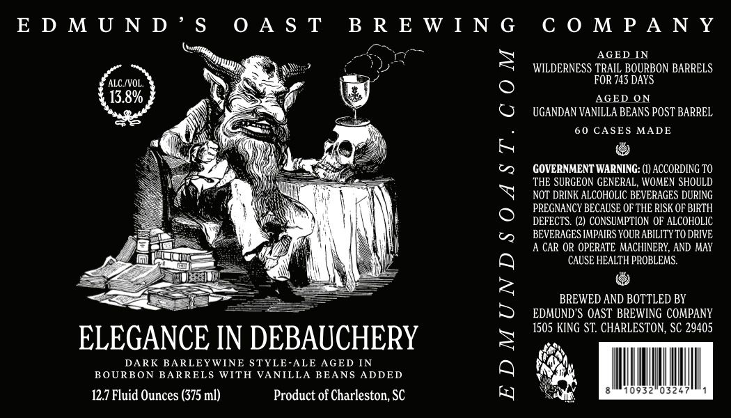 Elegance in Debauchery label