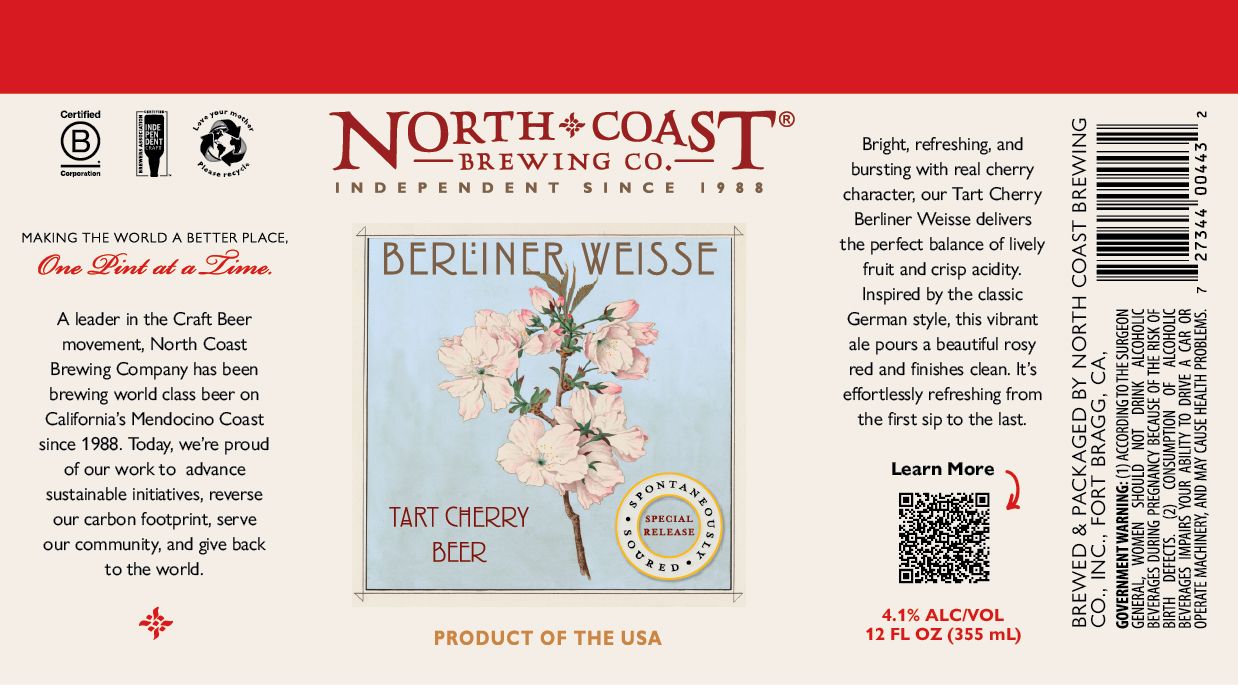 Tart Cherry Berliner Weisse label