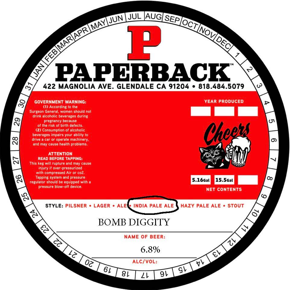 Bomb Diggity label