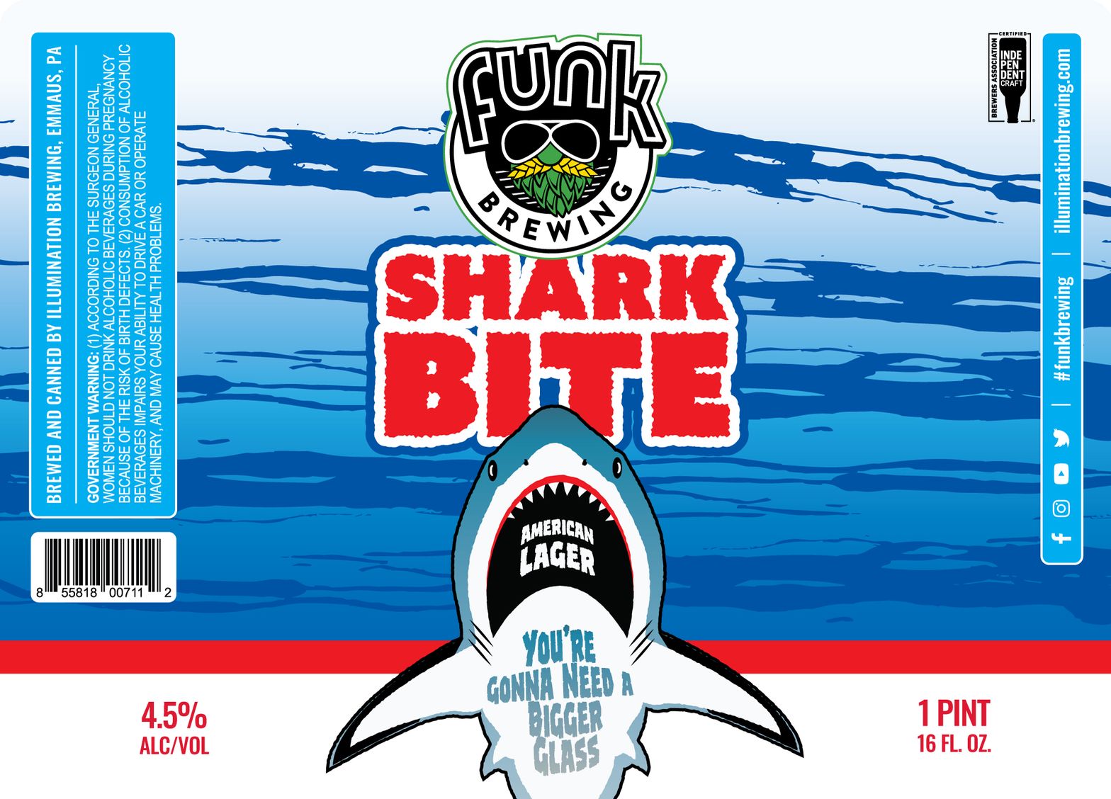 Shark Bite label
