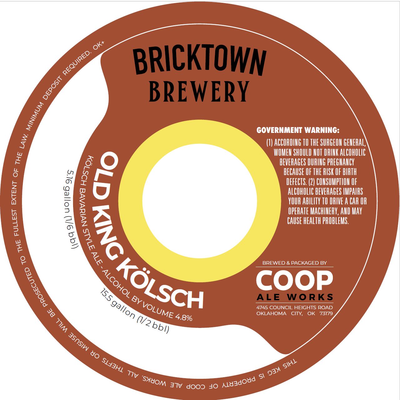 Old King Kolsch label