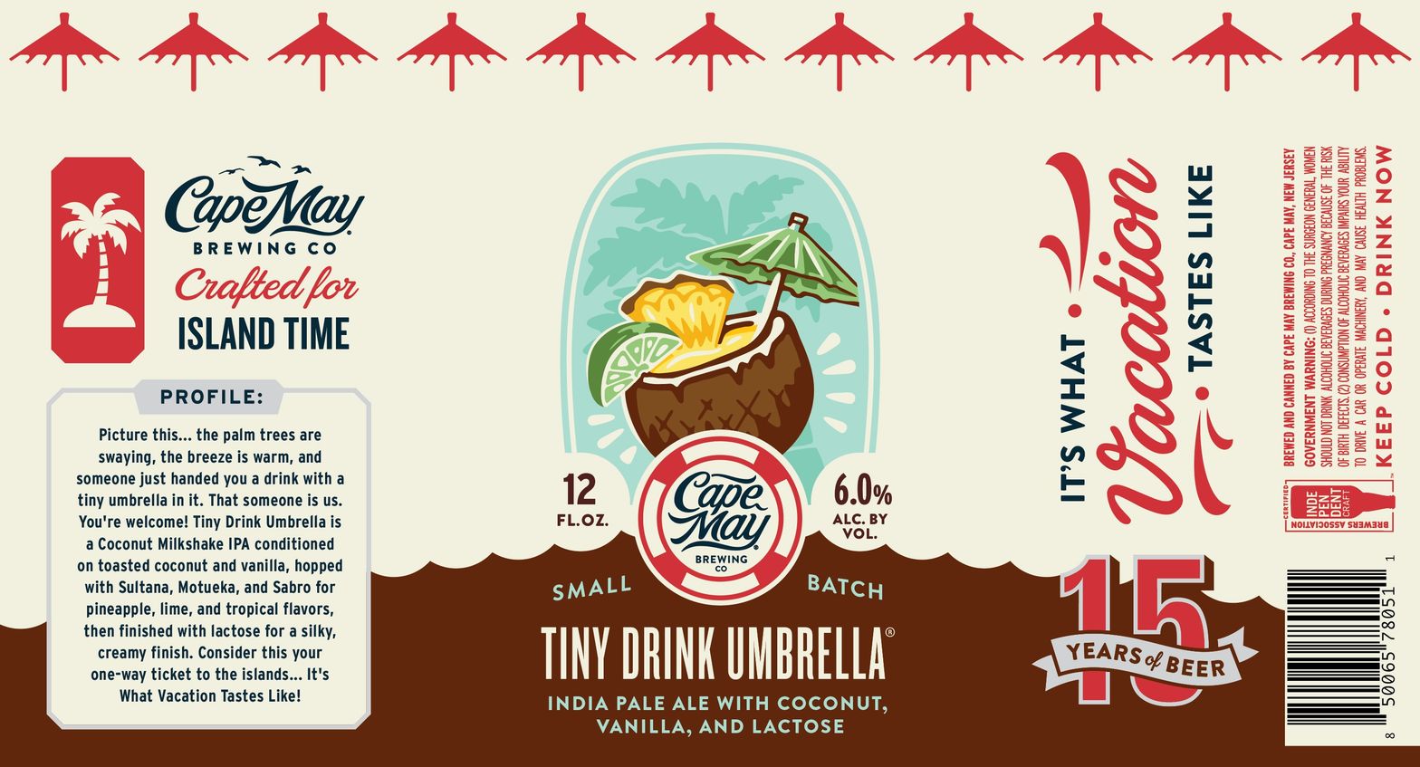 Tiny Drink Umbrella label