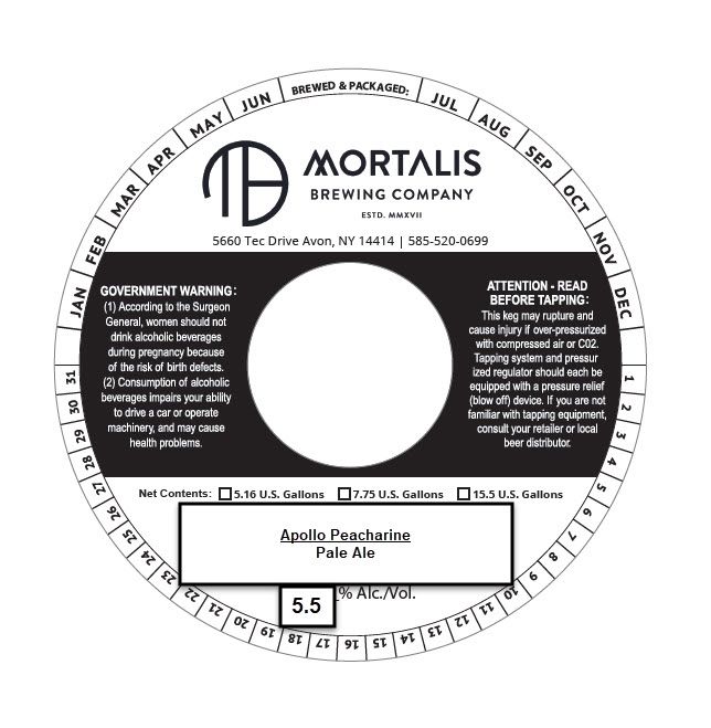 Apollo Peacharine label