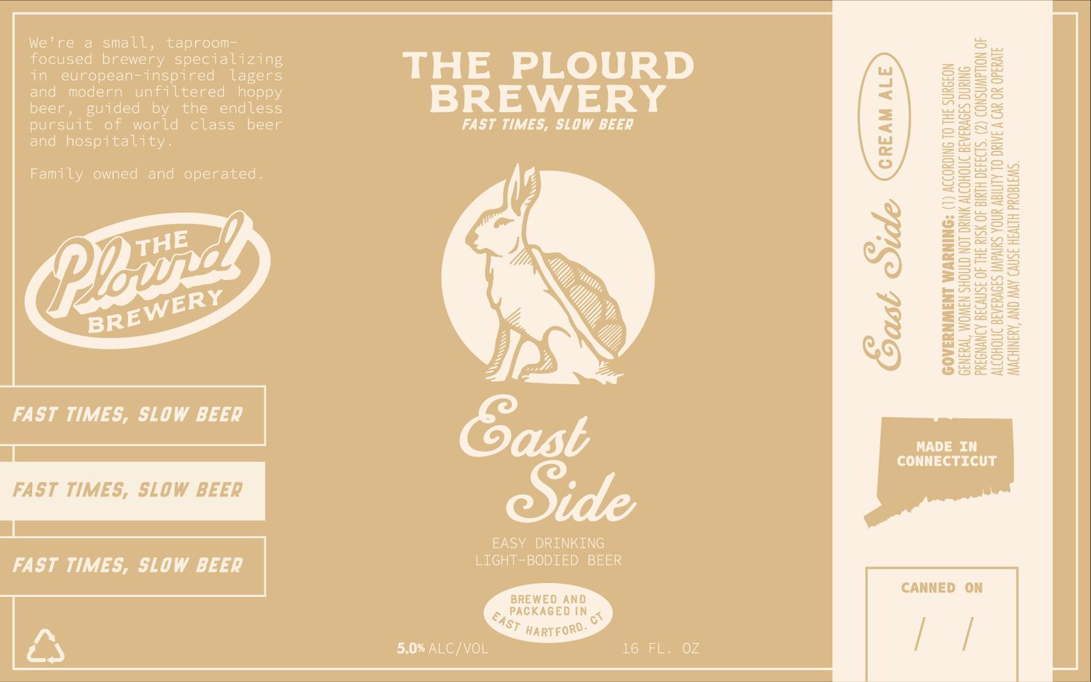 East Side Cream Ale label