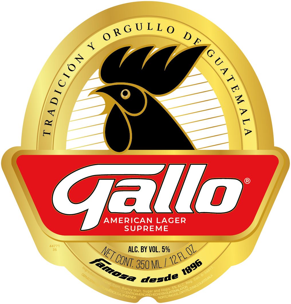 Gallo American Lager Supreme label