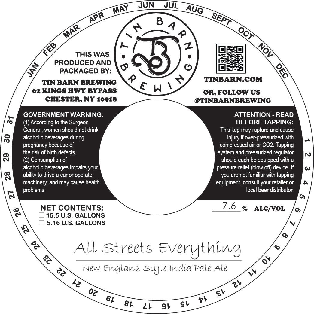 All Streets Everything label