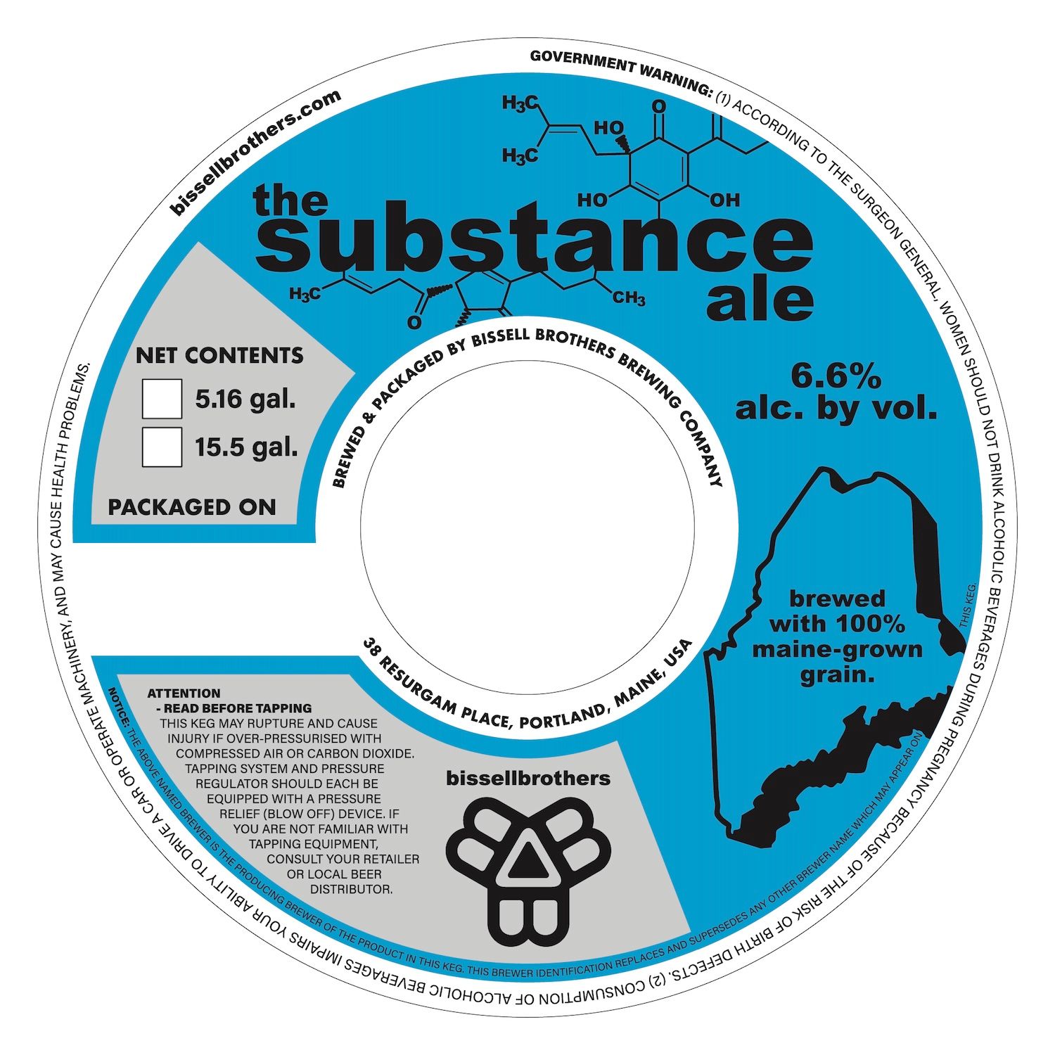 The Substance Ale label