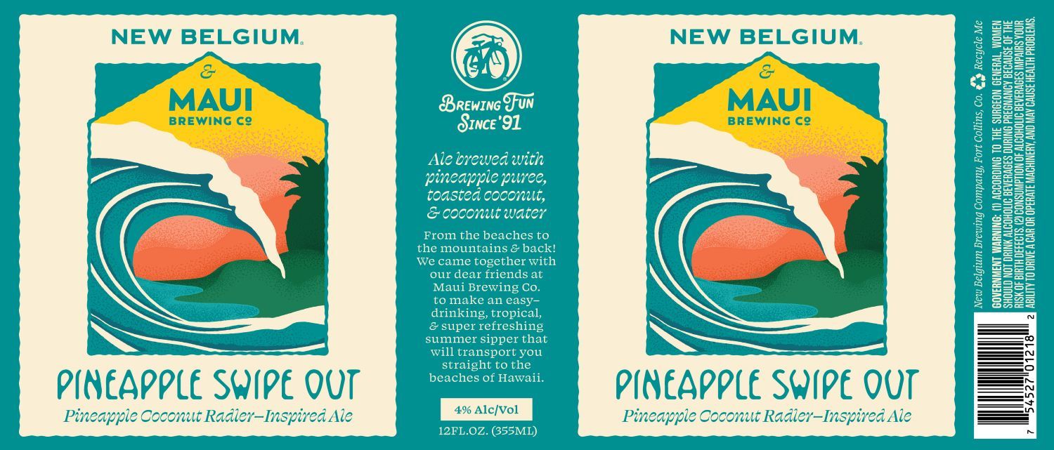 Pineapple Swipe Out label
