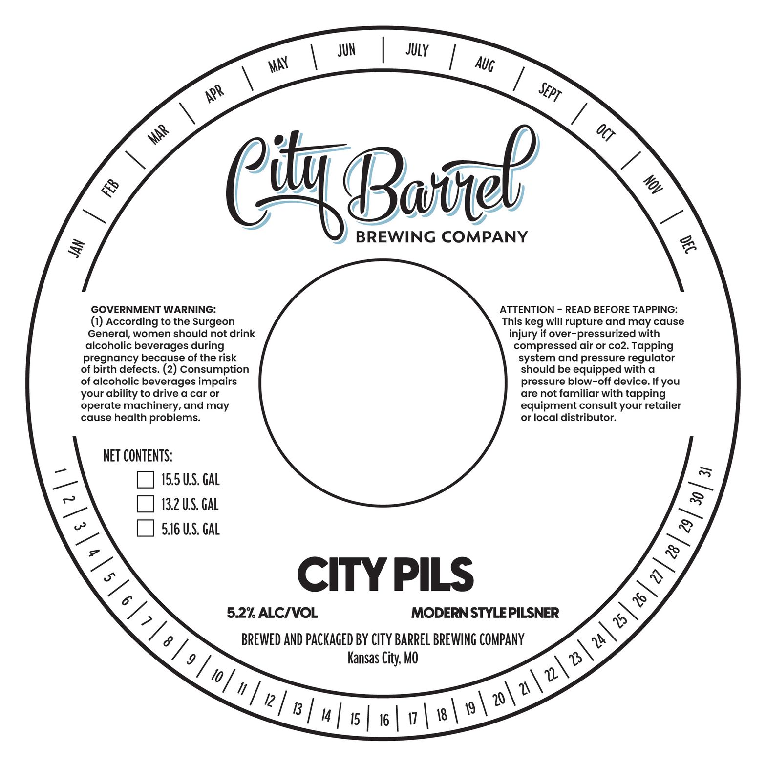 City Pils label