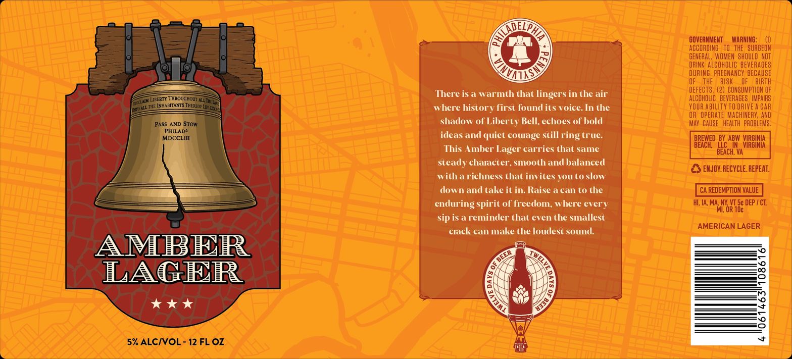Amber Lager label