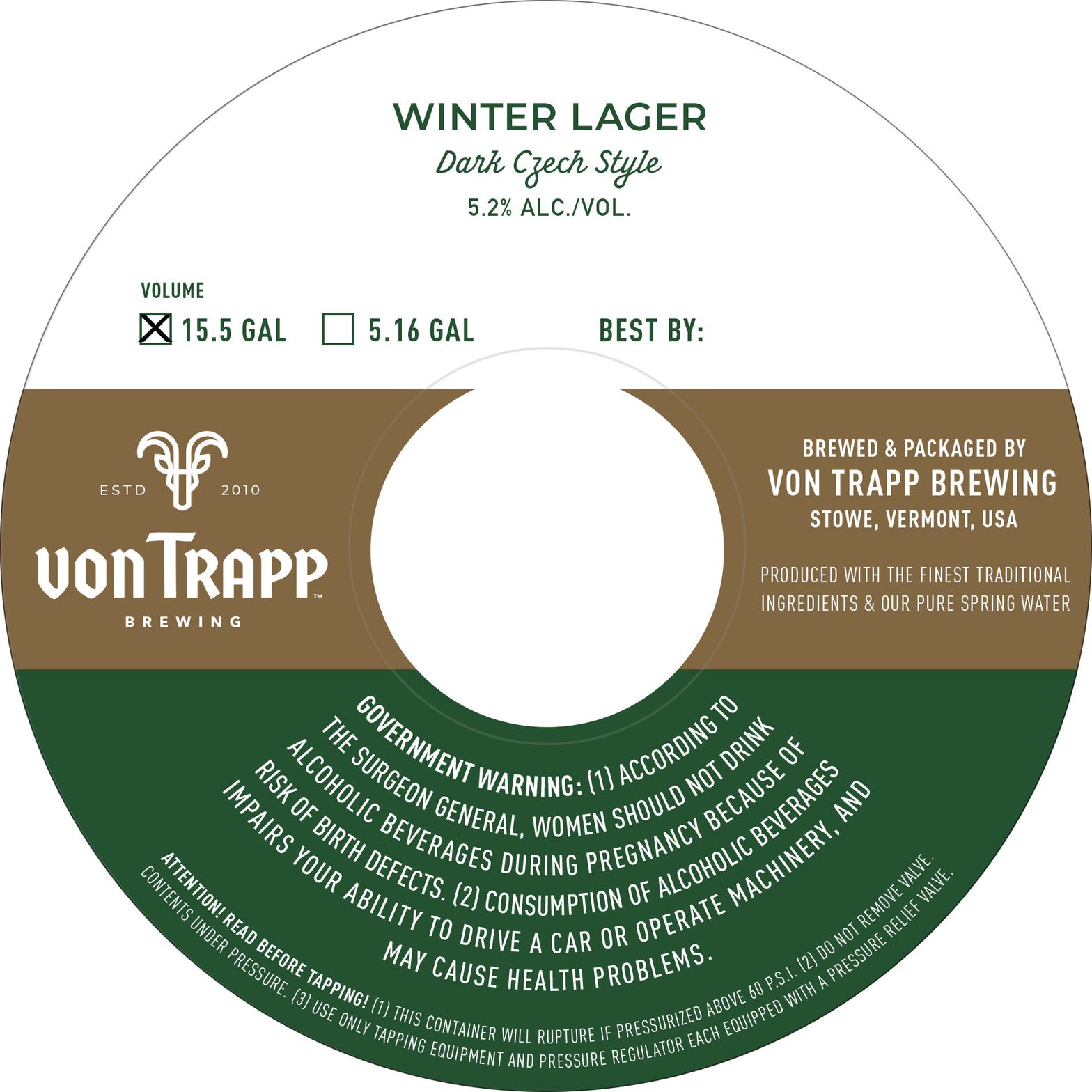 Winter Lager label
