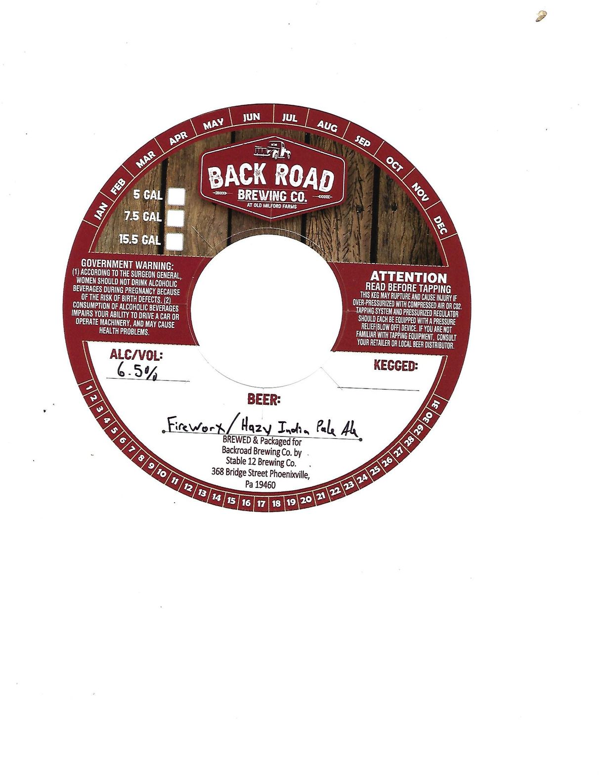 Fireworx label