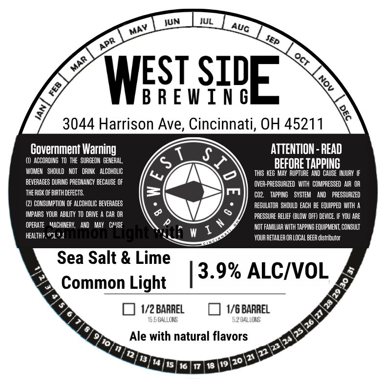 Sea Salt & Lime Common Light label