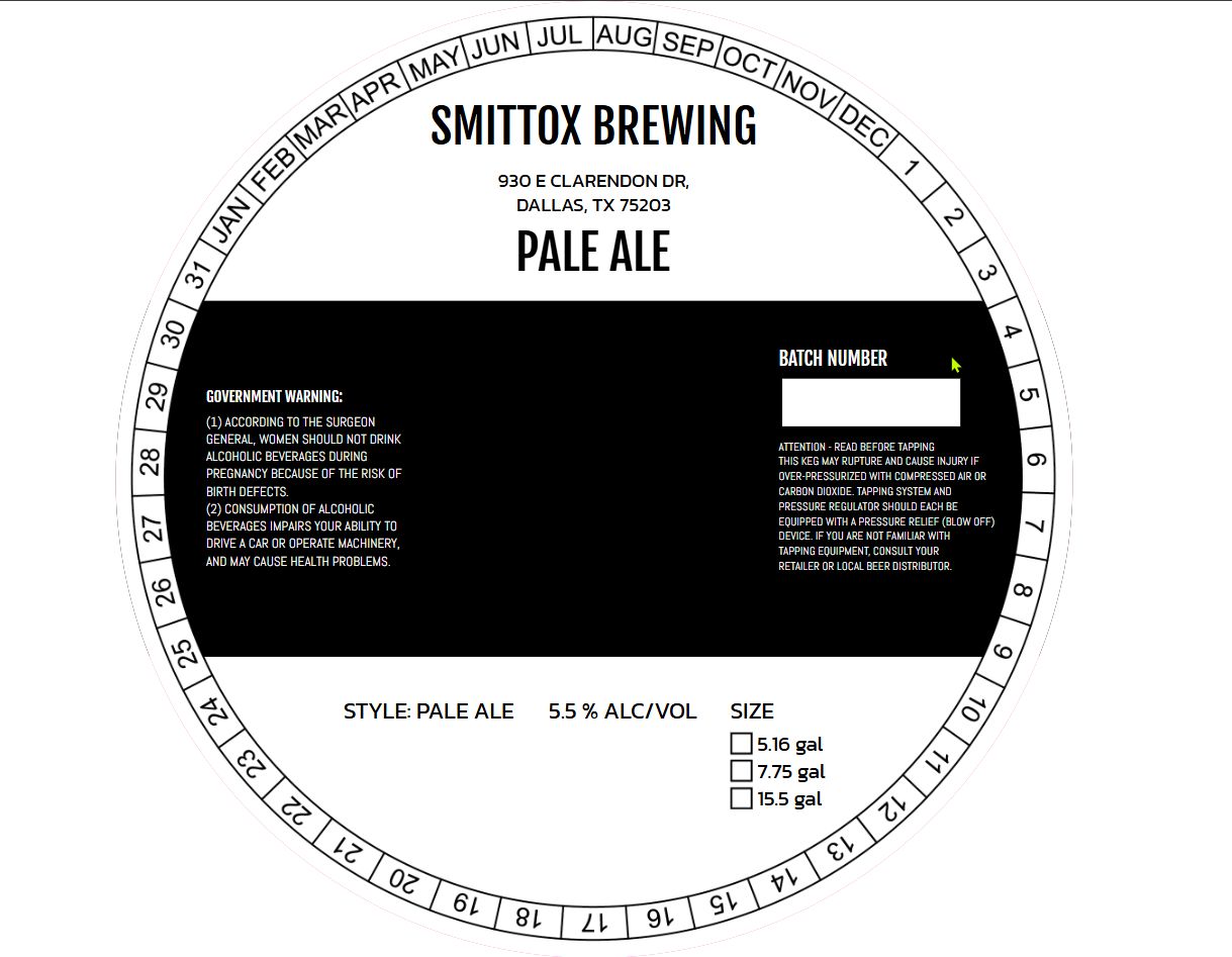 Pale Ale label