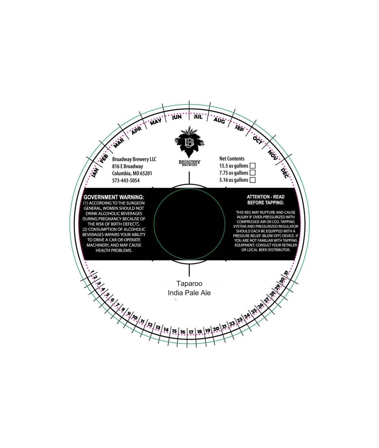 Taparoo label