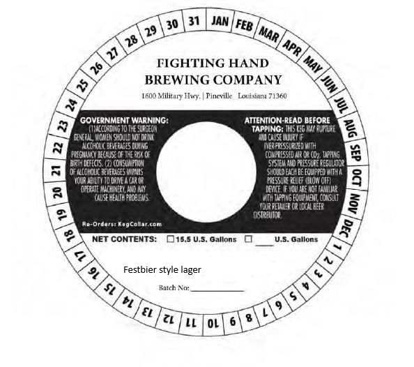 Festbier Style Lager label