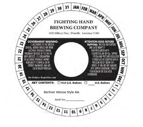 Berliner Weisse Style Ale label