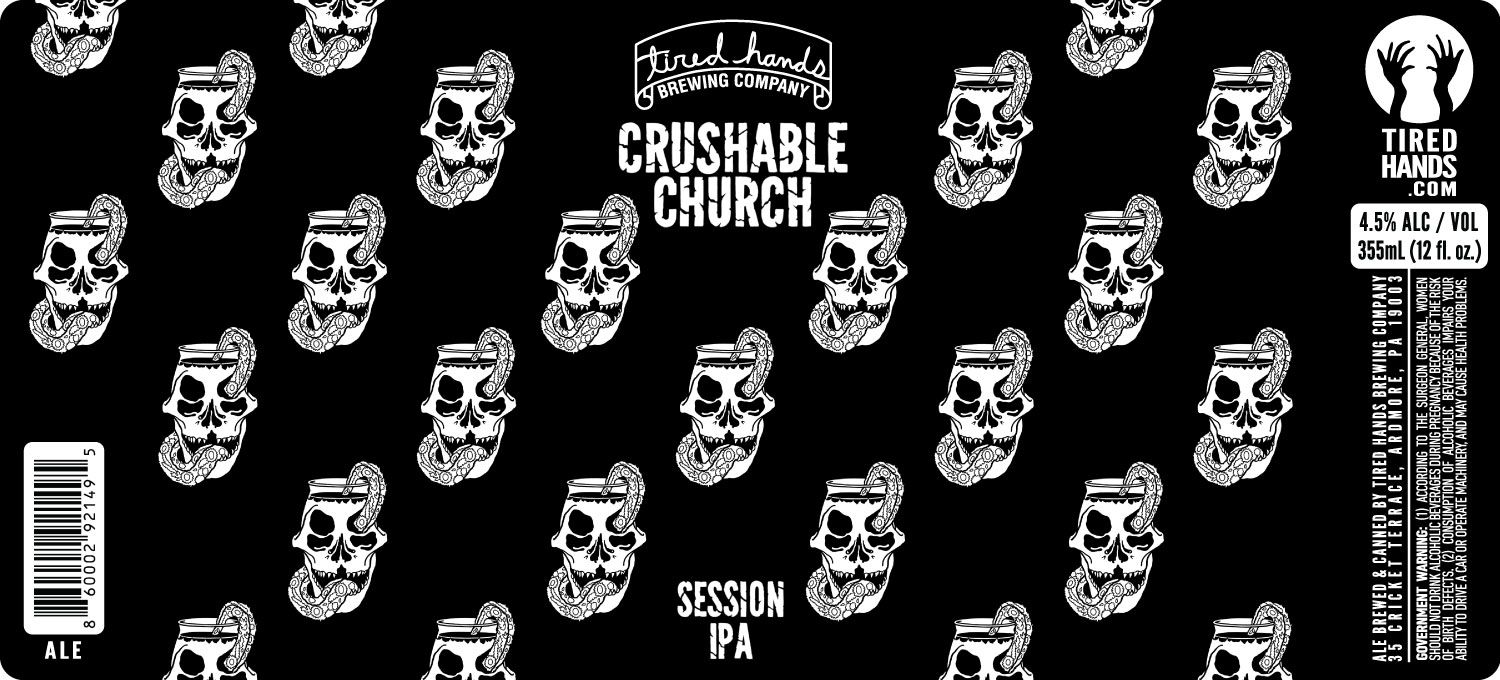 Crushable Church label